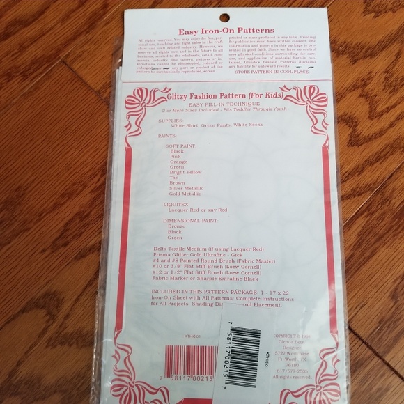 4 TRANSFERS Easy Iron on transfers pattern craft kits - Picture 6 of 8